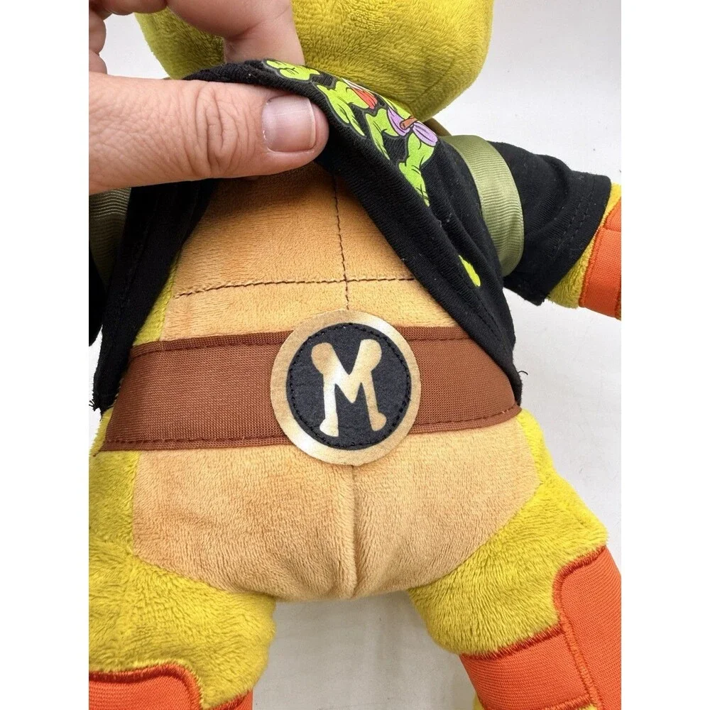 Build A Bear Michelangelo Teenage Mutant Ninja Turtles 2023 w/ Shell & Shirt